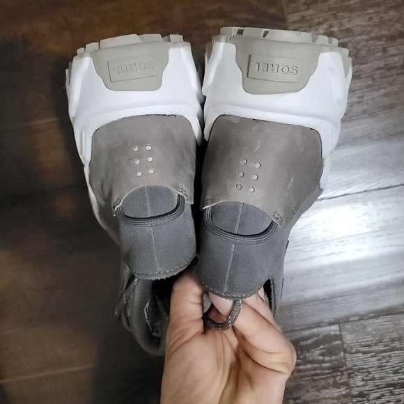 NEW Sorel Kinetic Breakthru Caribou Boots Womens 10 Winter Snow Outdoors Cozy - Picture 7 of 9